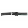 Bracelet de montre Noir de 12-14-16-18mm en Cuir gaufré Gracy EcoCuir® Artisanal