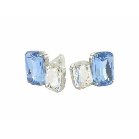 Boucles D'Oreilles Fantaisie Clip Cristaux