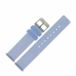 Bracelet de montre en silicone bleu pastel Tailles 14-16-18mm
