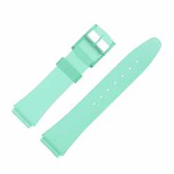 Bracelet de montre PVC Vert Translucide Tailles 12-14 et 18 mm