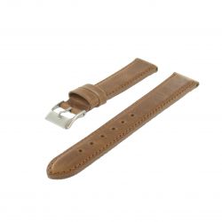 Bracelet montre Marron doré Largeurs de 14-18 et 20mm Cuir de veau Golf EcoCuir® Artisanal