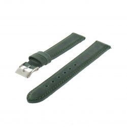 Bracelet montre Vert de 14-18 et 20mm Cuir de veau Aniline Golf EcoCuir® Artisanal
