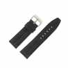 Bracelet montre Noir de 18 à 24mm en cuir de Buffle Double jonc Treck EcoCuir®