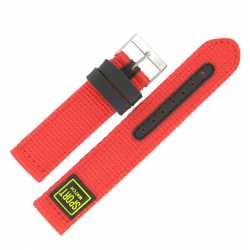 Bracelet de montre Rouge largeurs de 18 et 20mm Sport Watch