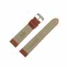 Bracelet montre Marron Doré de 18 et 20mm en Cuir gaufré Buffalo Ecocuir® Artisanal