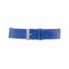 Bracelet de montre Bleu Azur de 22mm en Cuir de Veau Gaufré Alligator EcoCuir@ Artisanal