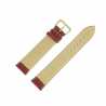 Bracelet montre Extra Long de 12 à 20mm Marron doré en Cuir de Vachette Gaufré Lézard 
