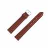Bracelet Montre Extra Long Marron de 10 à 20mm en Cuir de Veau Gaufré Alligator Ecocuir® Artisanal