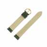 Bracelet Montre Extra Long Vert de 16-18 et 20mm en Cuir de Veau Gaufré Alligator 