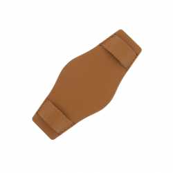 Plaque de protection Bund Marron doré pour bracelet de 18 à 22mm Ecocuir® Artisanal