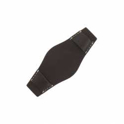 Plaque de protection Bund Marron Surpiqué pour bracelet de 14 à 18mm Ecocuir® Artisanal