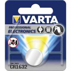 Pile bouton CR1632 Lithium 3 Volts 140 mAh Varta