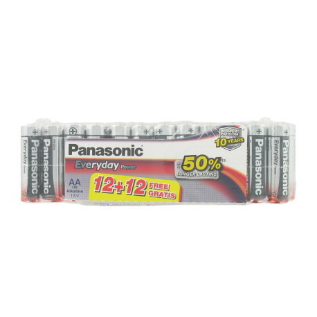 24 Piles LR06 AA Mignon 1.5 Volts Everyday Power Panasonic
