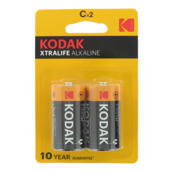 2 Piles LR14 C Baby Alcaline Xtralife 1.5 Volts Kodak