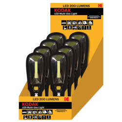 8 Lampes Baladeuse magntique LED 200 Lumens IP64 Kodak
