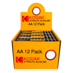 Présentoir Shrink LR06 AA Migon Alcaline Xtralife 1.5 Volts Kodak®