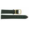 Bracelet Cuir Aniline Vert boucle double de 12 à 20mm