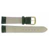 Bracelet Cuir Aniline Vert boucle double de 12 à 20mm