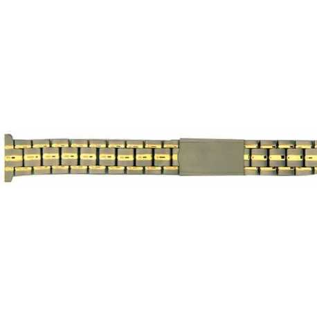 Bracelet à fermoir Titane Bicolore 14x12mm GA18 306049