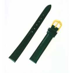 Bracelet de montre Vert en Cuir Grain Lima 12-14-18mm