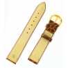 Bracelet montre 12 et 18mm Gold en cuir de veau façon Crocodile