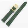 Cuir de Vachette Aniline lisse Vert de 14-16-18mm Boucle double